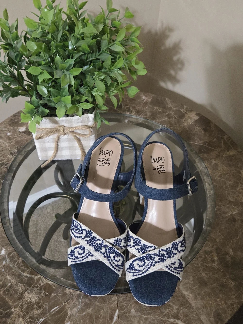 Impo Women's Ozella II Embroidered Platform Sandals